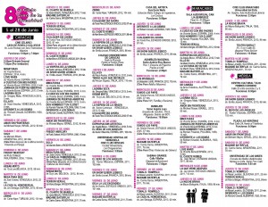 Programa Nacional del ciclo de cine de la Diversidad