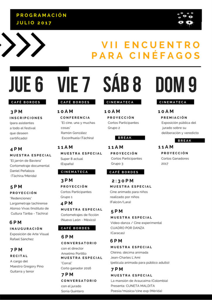 PROGRAMACIÓN JULIO 2017 COMPLETA